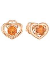 Женские Серьги_Серебро .925_ЦИТРИН__2-Лазурит-Онлайн