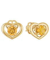 Женские Серьги_Серебро .925_ЦИТРИН__2-Лазурит-Онлайн