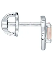 Женские Серьги_Серебро .925_КВАРЦ РОЗОВЫЙ__3-Лазурит-Онлайн