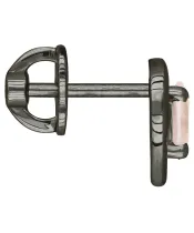 Женские Серьги_Серебро .925_КВАРЦ РОЗОВЫЙ__3-Лазурит-Онлайн