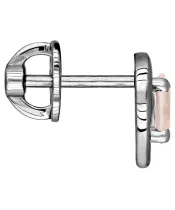 Женские Серьги_Серебро .925_КВАРЦ РОЗОВЫЙ__3-Лазурит-Онлайн