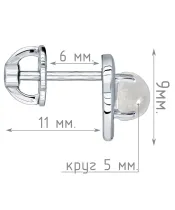 Женские Серьги_Серебро .925_ЛУННЫЙ КАМЕНЬ__5-Лазурит-Онлайн