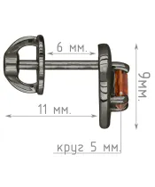 Женские Серьги_Серебро .925_ЦИТРИН__5-Лазурит-Онлайн