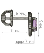 Женские Серьги_Серебро .925_АМЕТИСТ__5-Лазурит-Онлайн