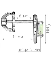 Женские Серьги_Серебро .925_ОПАЛ__5-Лазурит-Онлайн
