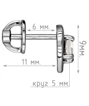 Женские Серьги_Серебро .925_ЛУННЫЙ КАМЕНЬ__5-Лазурит-Онлайн