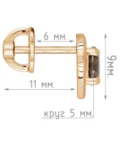 Женские Серьги_Серебро .925_РАУХТОПАЗ__5-Лазурит-Онлайн