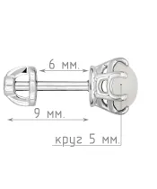 Женские Серьги_Серебро .925_ЛУННЫЙ КАМЕНЬ__5-Лазурит-Онлайн