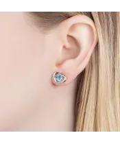 Женские Серьги_Серебро .925_ТОПАЗ__6-Лазурит-Онлайн