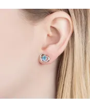 Женские Серьги_Серебро .925_ТОПАЗ__6-Лазурит-Онлайн