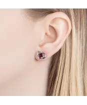 Женские Серьги_Серебро .925_ГРАНАТ__6-Лазурит-Онлайн