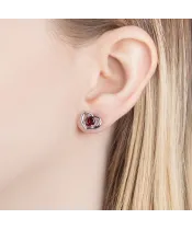 Женские Серьги_Серебро .925_ГРАНАТ__6-Лазурит-Онлайн