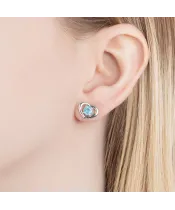 Женские Серьги_Серебро .925_АПАТИТ__6-Лазурит-Онлайн