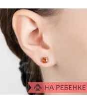 Женские Серьги_Серебро .925_ЦИТРИН__7-Лазурит-Онлайн