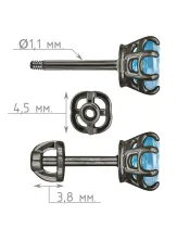 Женские Серьги_Серебро .925_ТОПАЗ__4-Лазурит-Онлайн