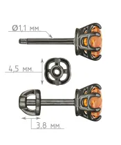 Женские Серьги_Серебро .925_ЦИТРИН__4-Лазурит-Онлайн