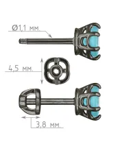 Женские Серьги_Серебро .925_АПАТИТ__4-Лазурит-Онлайн