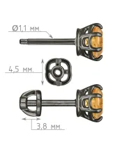 Женские Серьги_Серебро .925_ЦИТРИН__4-Лазурит-Онлайн