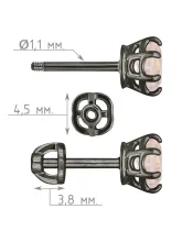 Женские Серьги_Серебро .925_КВАРЦ РОЗОВЫЙ__4-Лазурит-Онлайн
