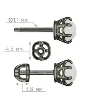 Женские Серьги_Серебро .925_ЛУННЫЙ КАМЕНЬ__4-Лазурит-Онлайн