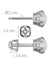 Женские Серьги_Серебро .925_ЛУННЫЙ КАМЕНЬ__4-Лазурит-Онлайн
