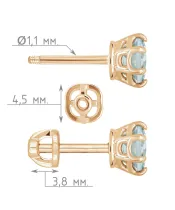 Женские Серьги_Серебро .925_ТОПАЗ__4-Лазурит-Онлайн