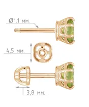 Женские Серьги_Серебро .925_ХРИЗОЛИТ__4-Лазурит-Онлайн