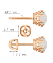 Женские Серьги_Серебро .925_ЛУННЫЙ КАМЕНЬ__4-Лазурит-Онлайн