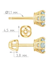 Женские Серьги_Серебро .925_ТОПАЗ__4-Лазурит-Онлайн