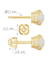 Женские Серьги_Серебро .925_ЛУННЫЙ КАМЕНЬ__4-Лазурит-Онлайн