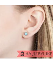 Женские Серьги_Серебро .925_АПАТИТ__6-Лазурит-Онлайн