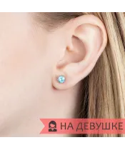 Женские Серьги_Серебро .925_АПАТИТ__6-Лазурит-Онлайн