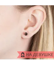 Женские Серьги_Серебро .925_РАУХТОПАЗ__6-Лазурит-Онлайн