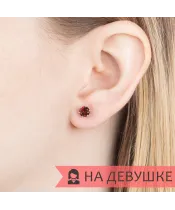 Женские Серьги_Серебро .925_ГРАНАТ__6-Лазурит-Онлайн