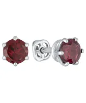 Женские Серьги_Серебро .925_ГРАНАТ__2-Лазурит-Онлайн