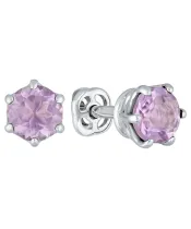 Женские Серьги_Серебро .925_АМЕТИСТ__2-Лазурит-Онлайн