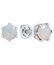 Женские Серьги_Серебро .925_ОПАЛ__2-Лазурит-Онлайн