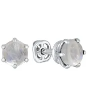 Женские Серьги_Серебро .925_ЛУННЫЙ КАМЕНЬ__2-Лазурит-Онлайн