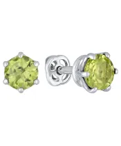 Женские Серьги_Серебро .925_ХРИЗОЛИТ__2-Лазурит-Онлайн