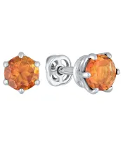 Женские Серьги_Серебро .925_ЦИТРИН__2-Лазурит-Онлайн