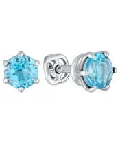 Женские Серьги_Серебро .925_ТОПАЗ__2-Лазурит-Онлайн