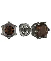 Женские Серьги_Серебро .925_РАУХТОПАЗ__2-Лазурит-Онлайн