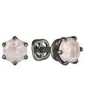 Женские Серьги_Серебро .925_КВАРЦ РОЗОВЫЙ__2-Лазурит-Онлайн