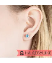 Женские Серьги_Серебро .925_ТОПАЗ__6-Лазурит-Онлайн
