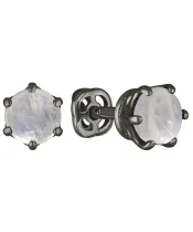 Женские Серьги_Серебро .925_ЛУННЫЙ КАМЕНЬ__2-Лазурит-Онлайн