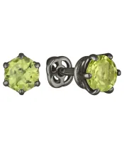 Женские Серьги_Серебро .925_ХРИЗОЛИТ__2-Лазурит-Онлайн