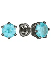 Женские Серьги_Серебро .925_АПАТИТ__2-Лазурит-Онлайн