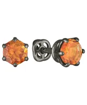 Женские Серьги_Серебро .925_ЦИТРИН__2-Лазурит-Онлайн