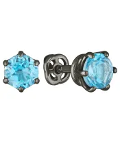 Женские Серьги_Серебро .925_ТОПАЗ__2-Лазурит-Онлайн