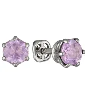 Женские Серьги_Серебро .925_АМЕТИСТ__2-Лазурит-Онлайн